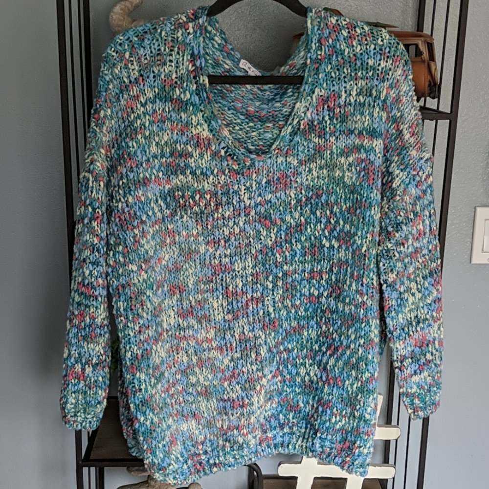 On The Road oversized 3/4 sleeve sweater size S/M